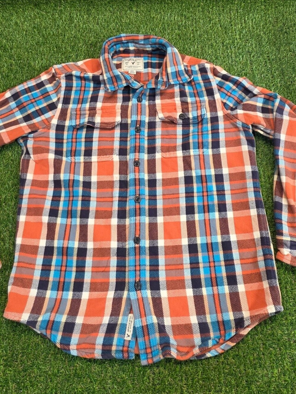 American Eagle Outfitters Men's Medium Plaid Flannel Shirt -